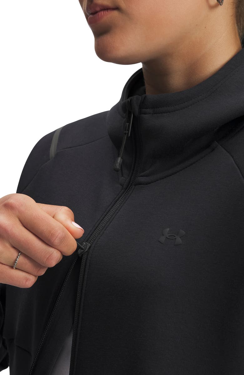 Under Armour Unstoppable Fleece Jacket, Alternate, color, Black / / Black