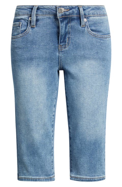 Essential Low Rise Denim Capri Jeans