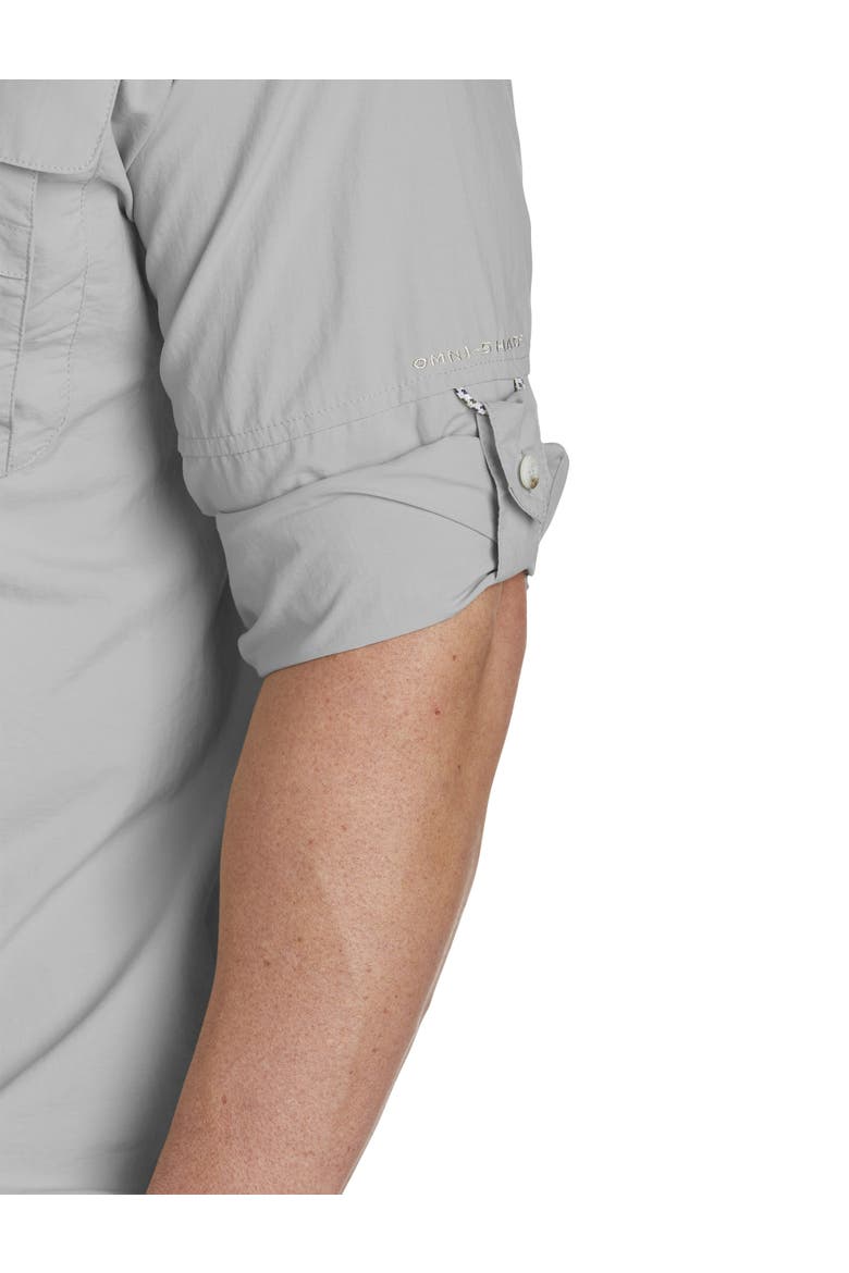 Big & Tall PFG Bahama II Long-Sleeve Sport Shirt, Alternate, color, COOL GREY