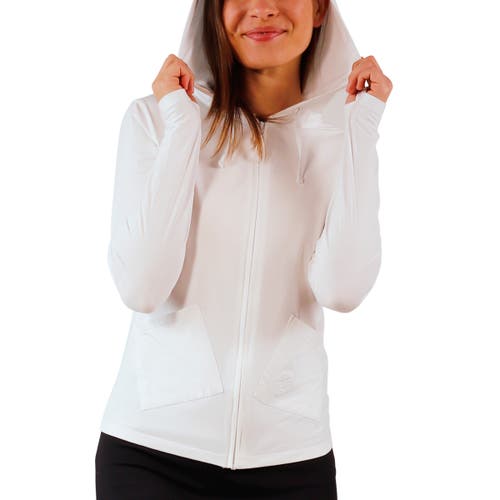 Uv Skinz Everyday Hooded Jacket In White