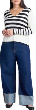 ELOQUII Cuff Jean