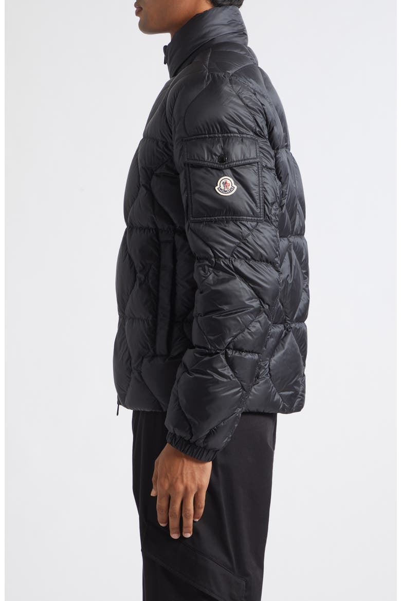 Asurel Quilted Down Puffer Jacket, Alternate, color, BLACK