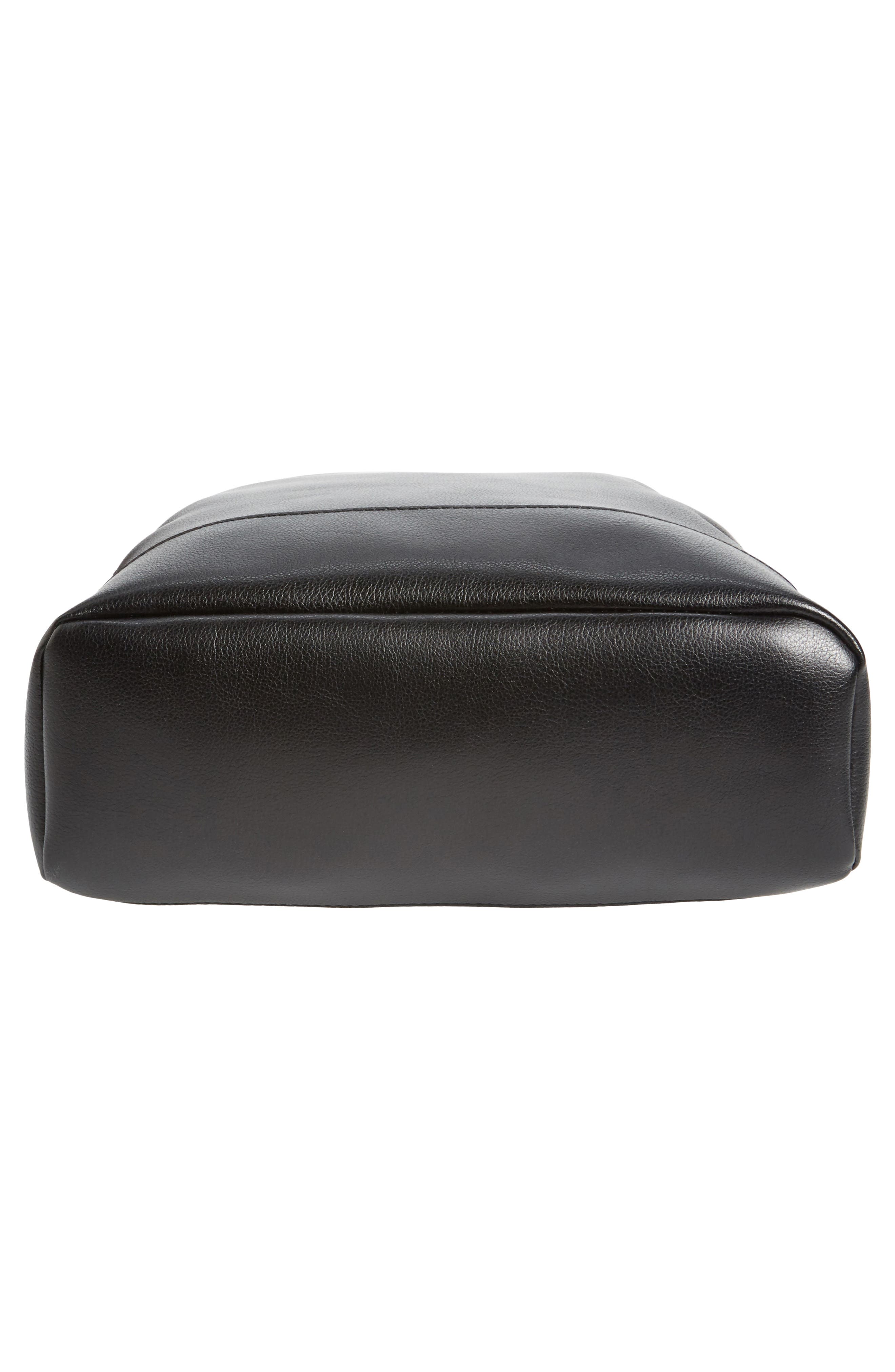 Chester Faux Leather Backpack, Alternate, color, BLACK