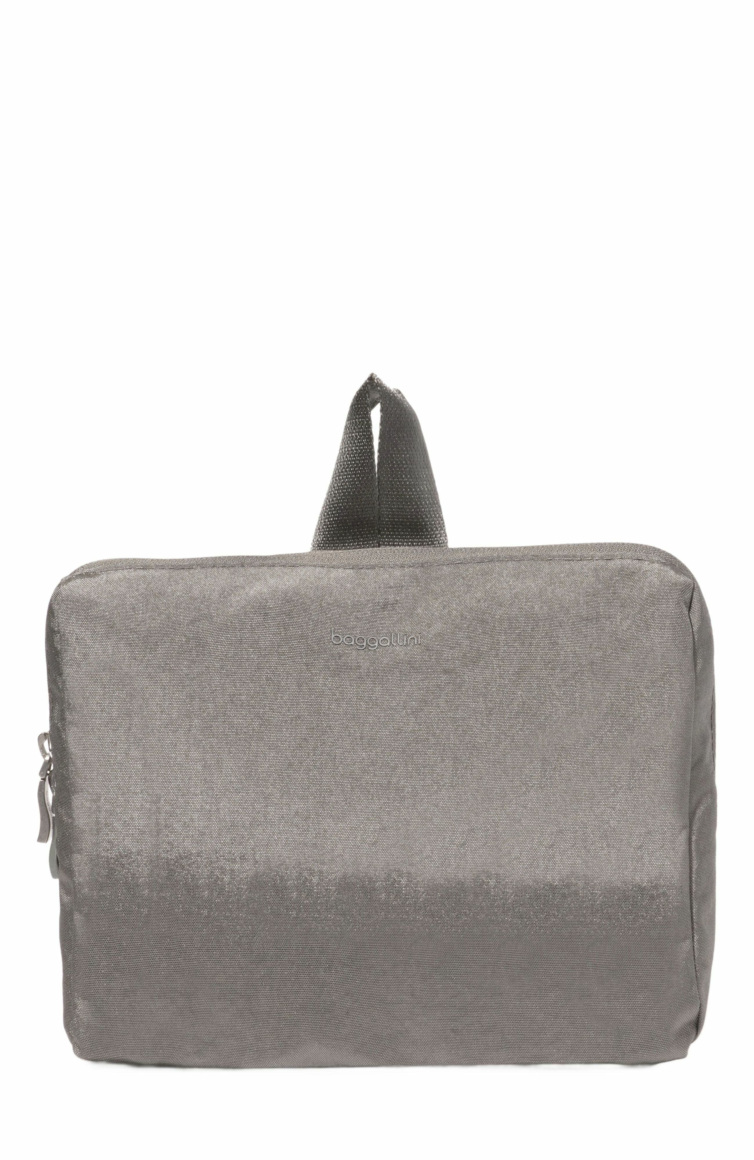 BAGGALLINI Carryall Packable Backpack, Alternate, color, Sterling Shimmer