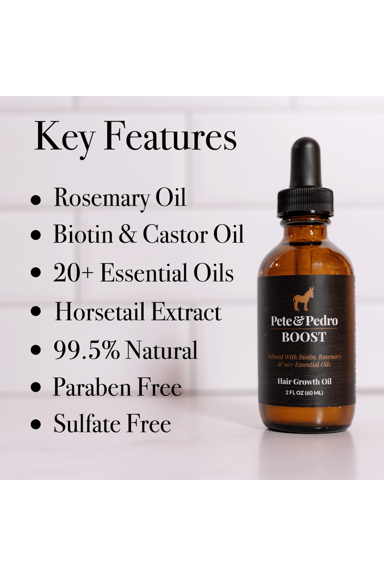 Boost Hair & Beard Growth Strengthening Serum With Biotin & Rosemary, Alternate, color, Brown