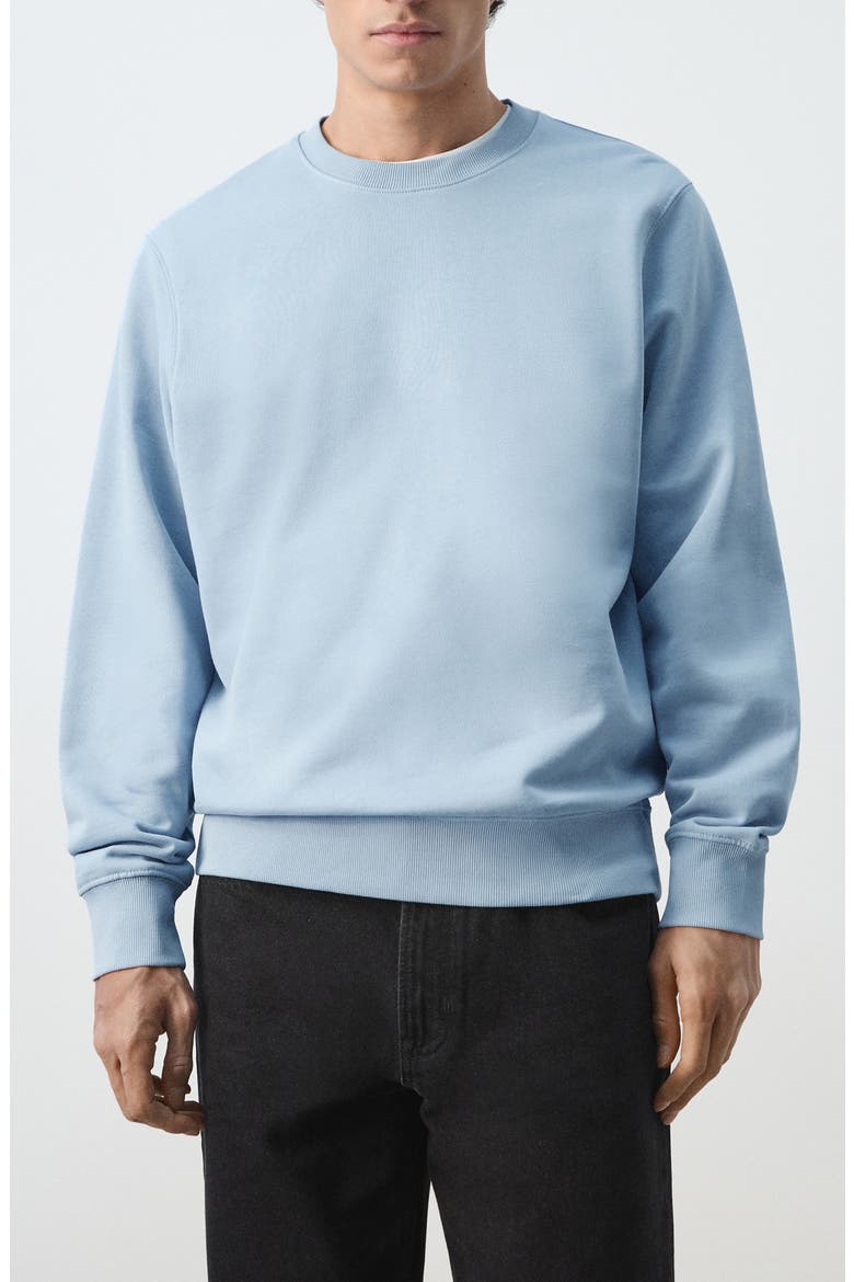 Regular Fit Cotton Sweatshirt, Main, color, SKY BLUE