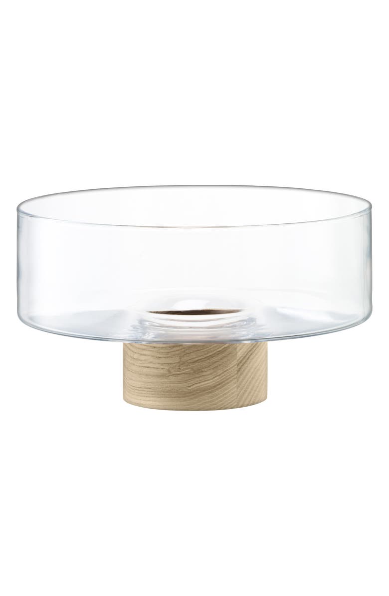 LSA Lotta Pedestal Fruit Bowl, Main, color, Clear