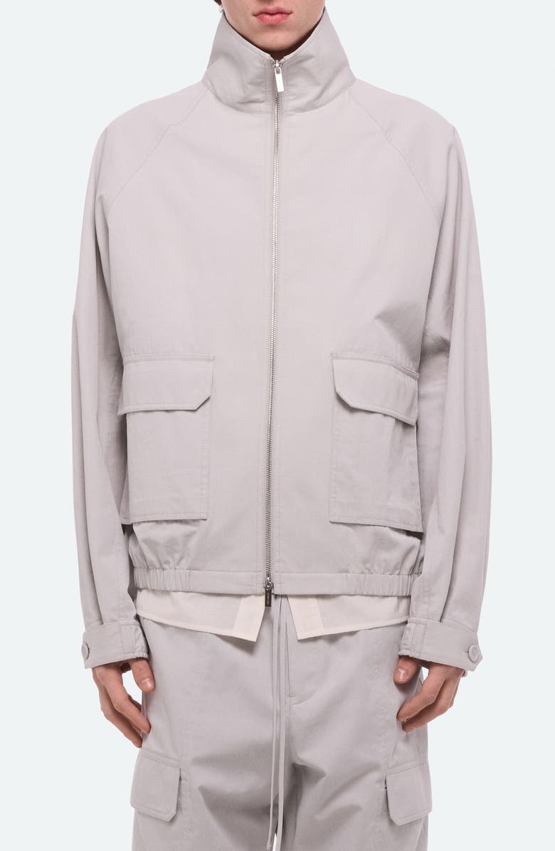 Helmut Lang Twill Crop Utility Jacket, Main, color, Stone