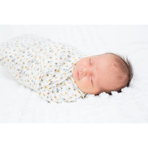 Lulujo Cotton Muslin Swaddles 2 Pack In Vintage Floral/dragonfly