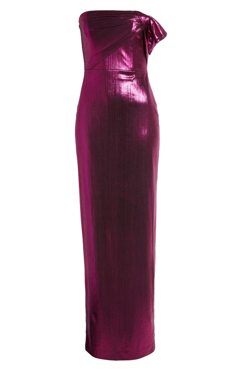 Black Halo Divina Strapless Gown, Alternate, color,