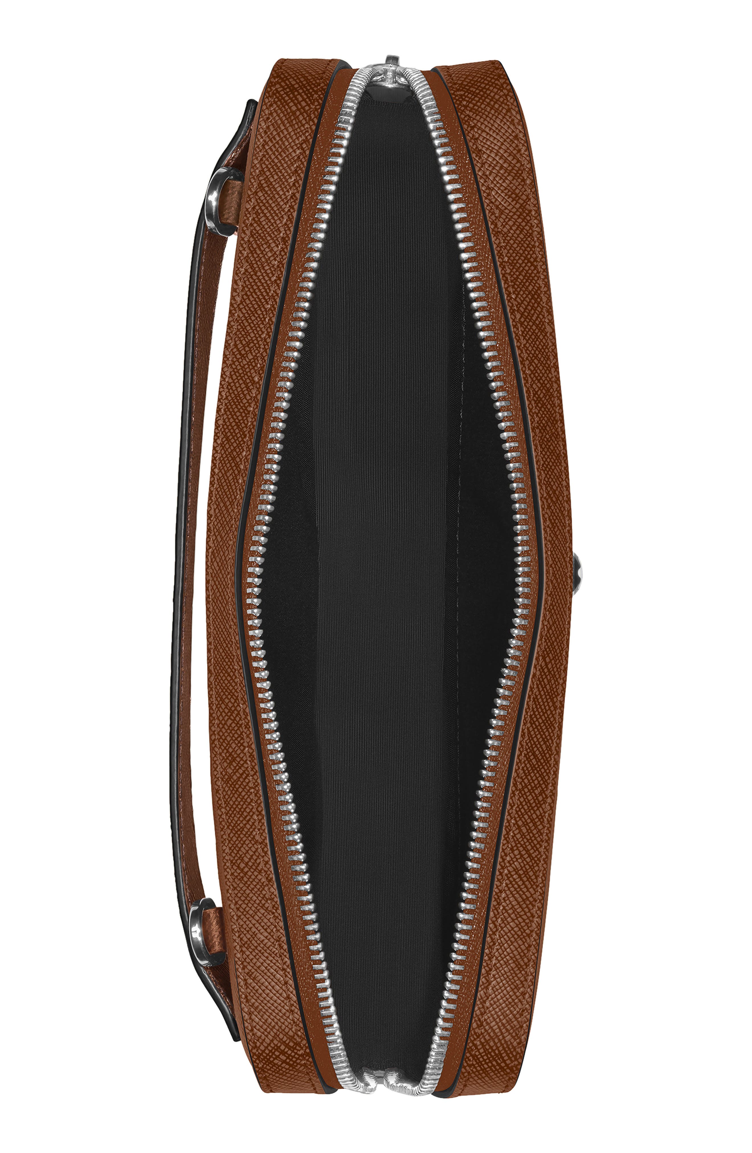 Montblanc Sartorial Leather Crossbody Bag, Alternate, color, Fauve