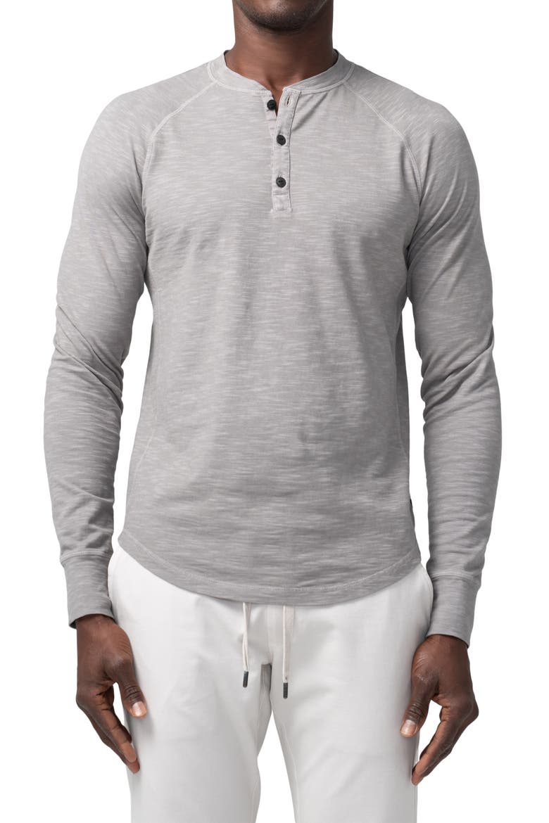 Slim Fit Henley, Main, color, FROST GREY