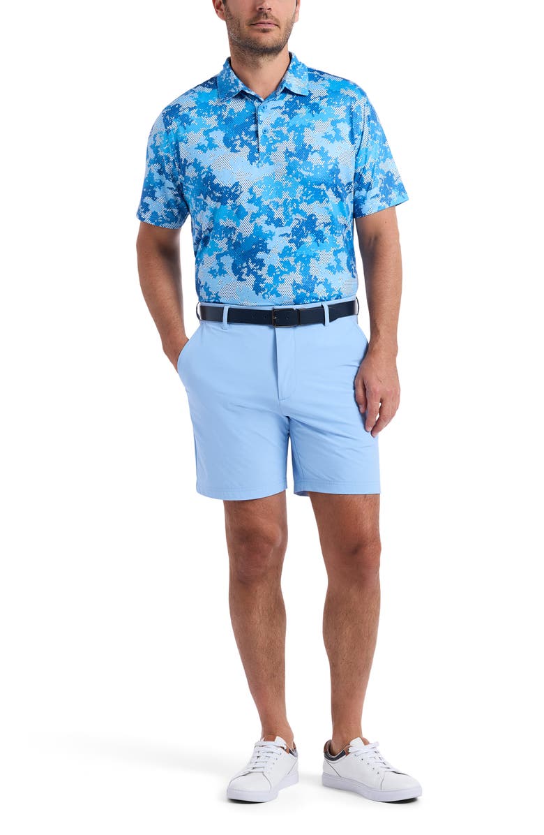 Robert Graham Parkston Open Knit Polo, Alternate, color, Light Blue