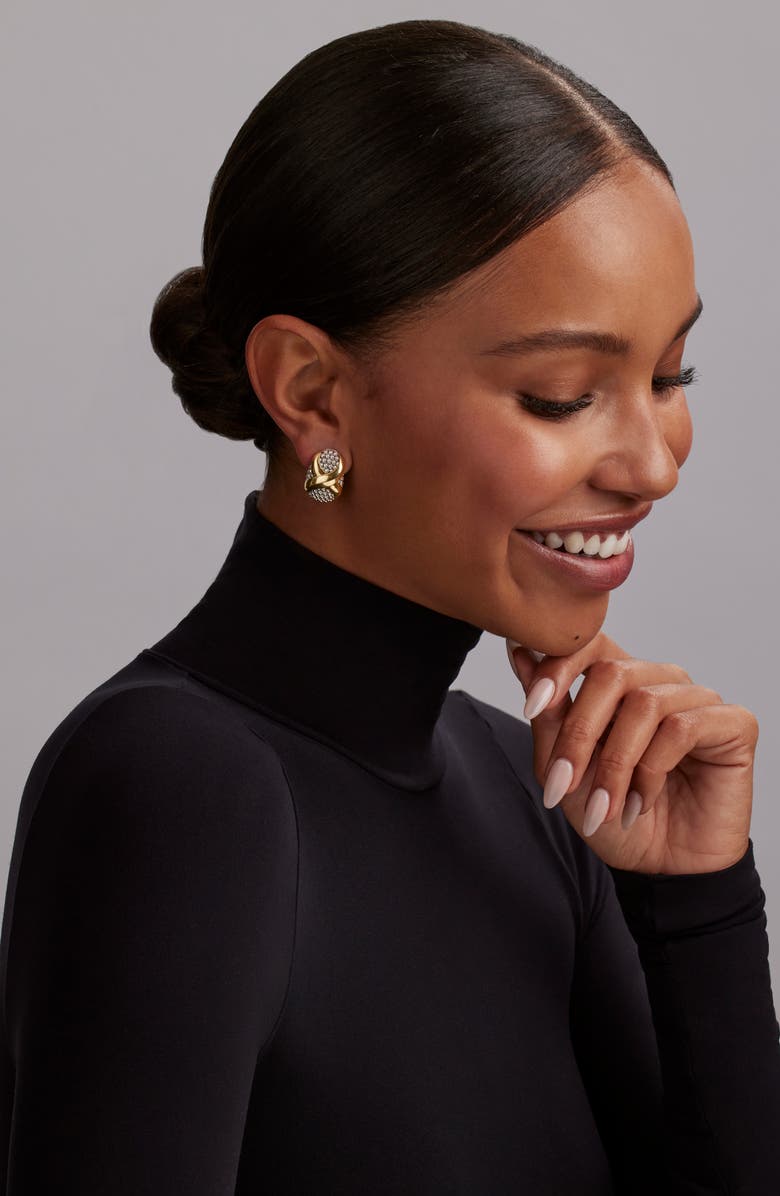 LAGOS Embrace Omega Earrings, Alternate, color, Metallic