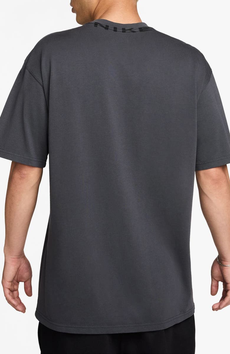 Nike Sportswear Collar Print T-Shirt, Alternate, color, Anthracite