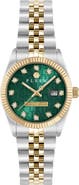 PHILIPP PLEIN Date Superlative Crystal Two-Tone Bracelet Watch, 28mm