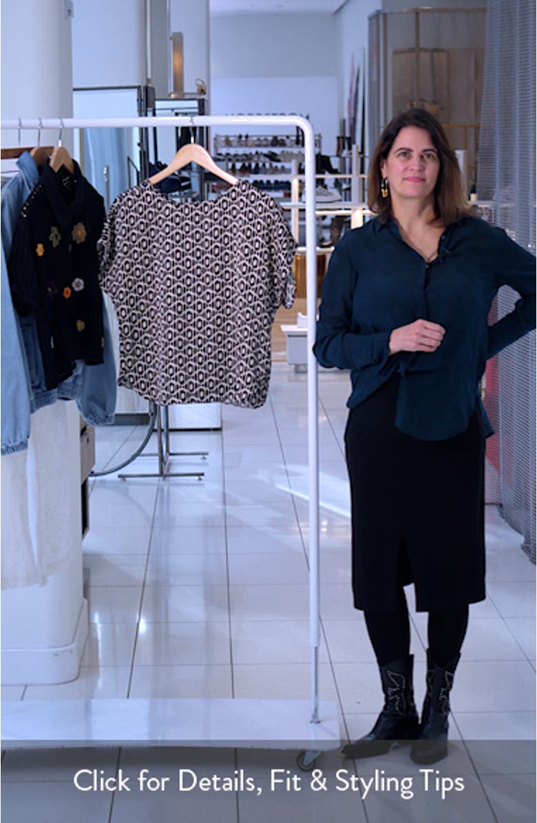 Lacy Diamonds Day Gloss Woven Shirt, sales video thumbnail