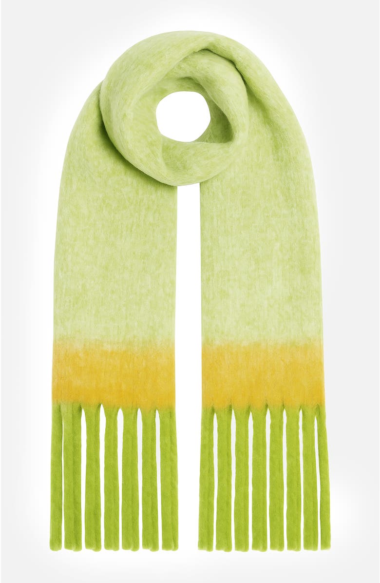 Yumi Super Soft Color Block Scarf, Alternate, color, Green