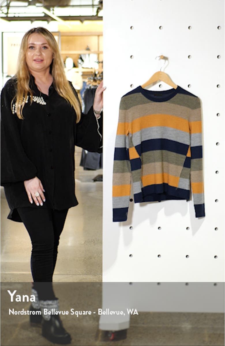 Stripe Merino Wool Sweater, sales video thumbnail