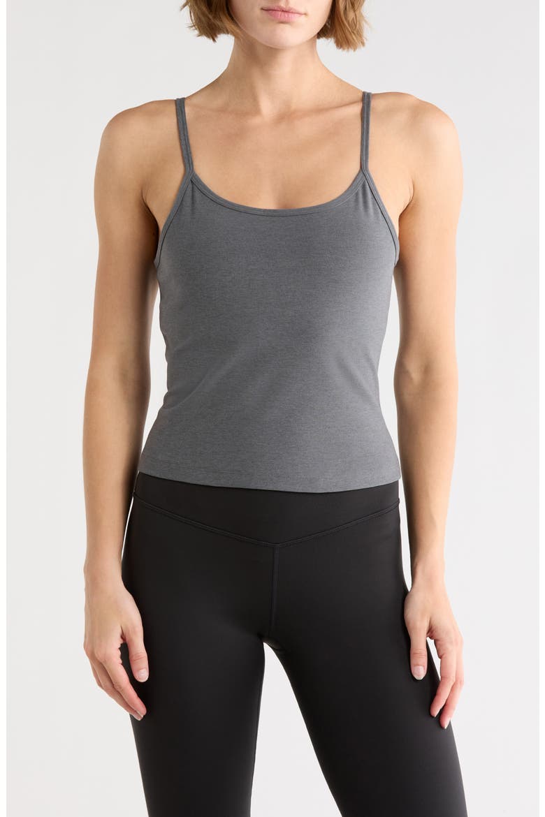 Spacedye Forever Waist Length Camisole, Main, color, TRUE GRAY HEATHER