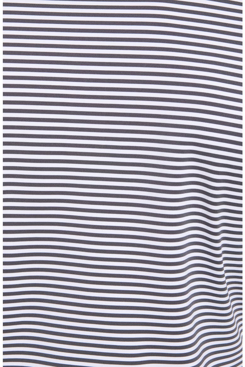 Stripe Stretch Jersey Performance Polo, Alternate, color, IRON/ WHITE