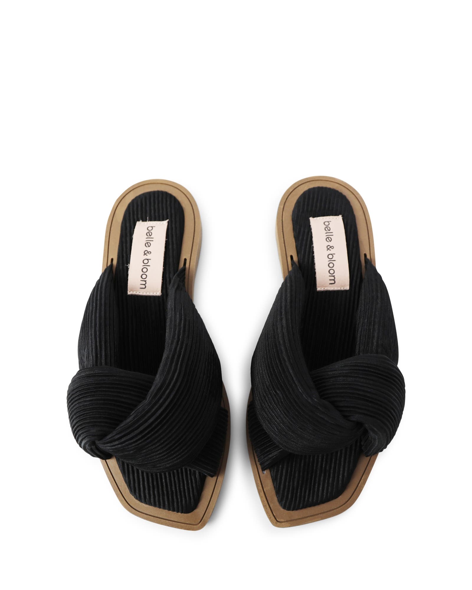 Belle & Bloom Oblivion Slides, Alternate, color, Black