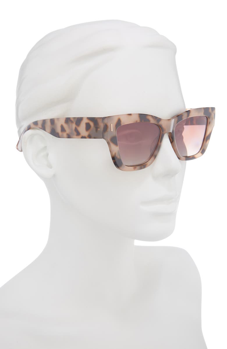 Vince Camuto 53mm Gradient Wide Cat Eye Sunglasses, Alternate, color, Oatmeal