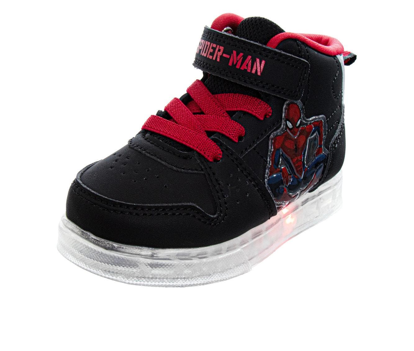 Spiderman Sneaker Toddler /Little Kid, Main, color, Black Red