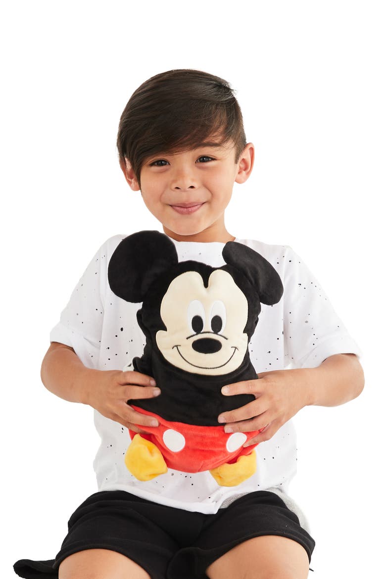 Mickey Mouse® 2-in-1 Stuffed Animal Hoodie, Alternate, color, BLACK / RED MIX