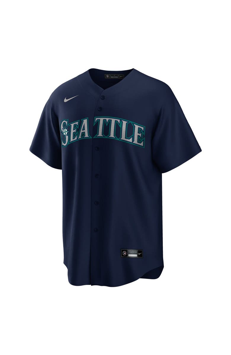 Nike Men's Nike Julio Rodriguez Navy Seattle Mariners Official Replica Player Jersey, Alternate, color,