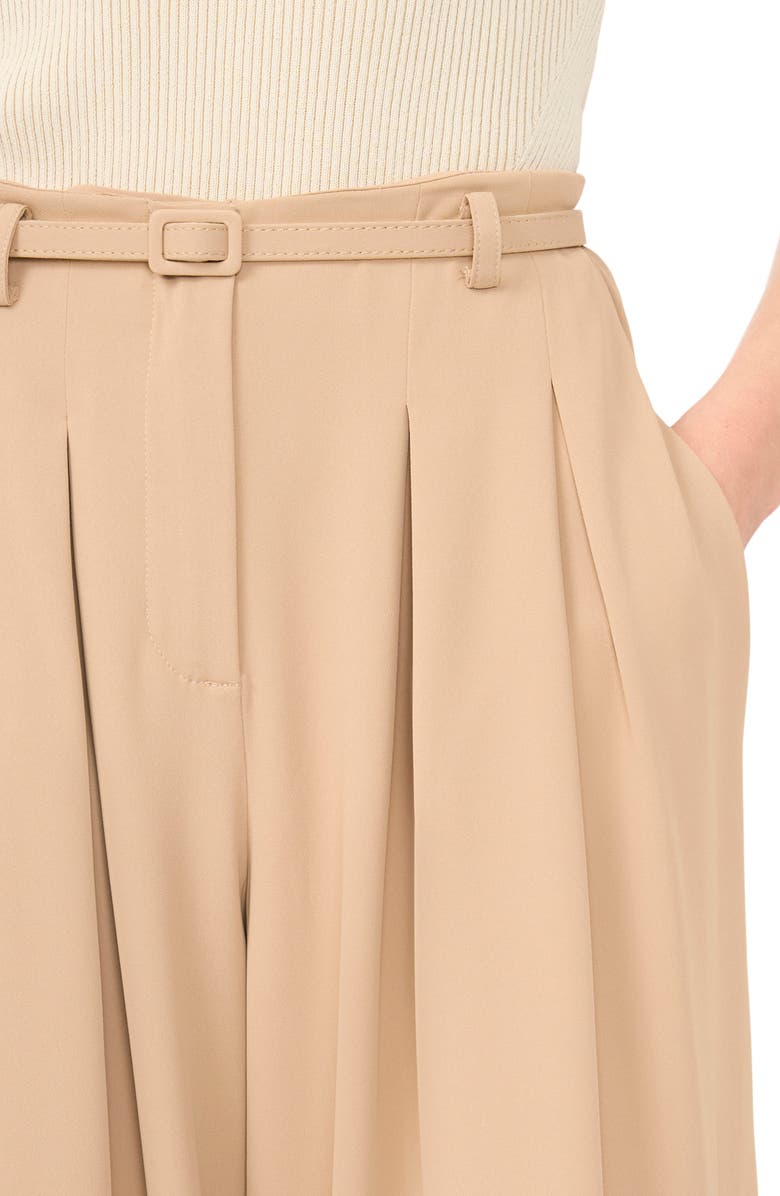 Halogen<sup>®</sup> Belted Pleated High Waist Wide Leg Pants, Alternate, color, Nomad Camel