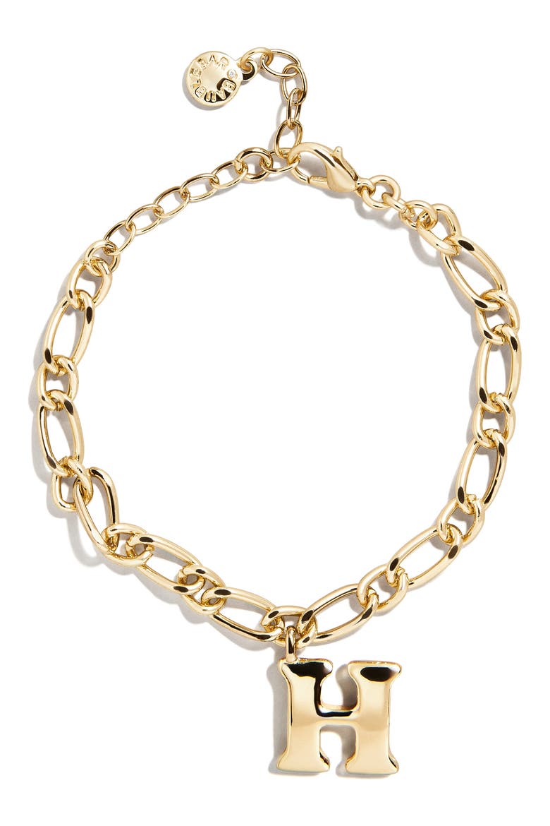 Annika Initial Bracelet, Main, color, GOLD - H