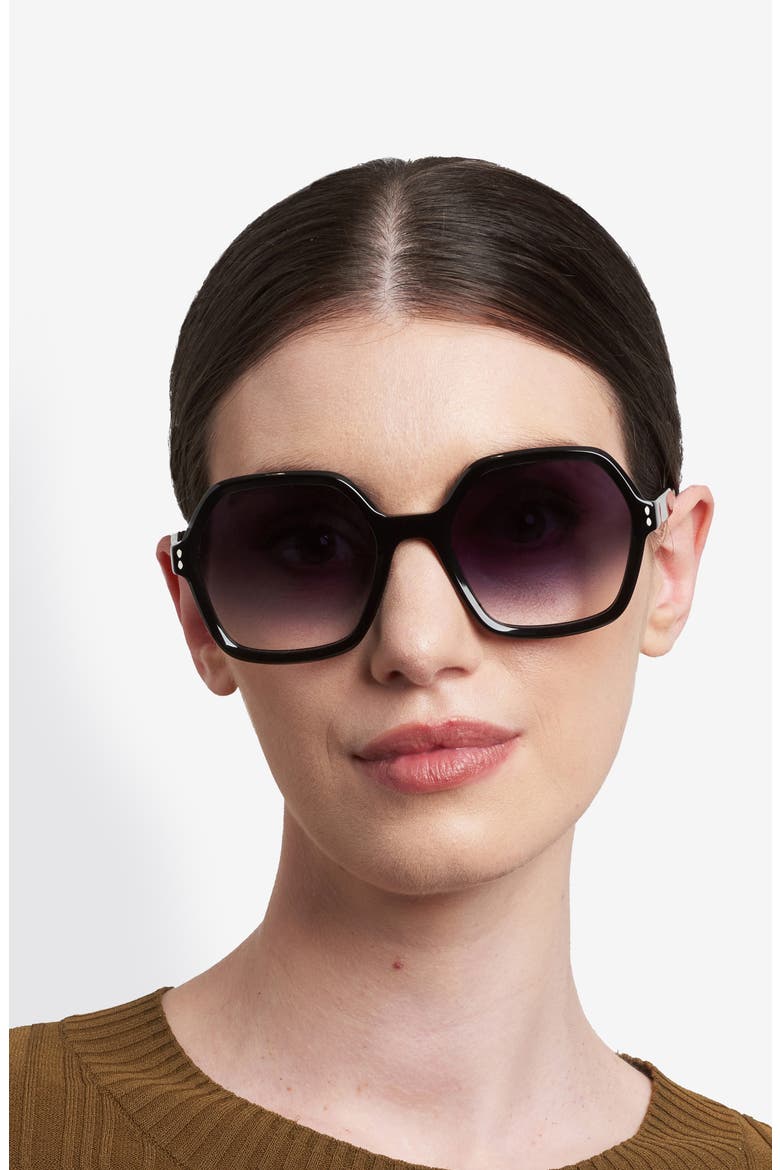 55mm Geometric Sunglasses, Alternate, color, 0807-IR