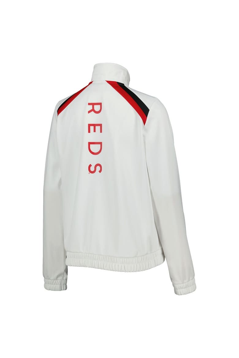 Women's G-III 4Her by Carl Banks White Cincinnati Reds Red Flag Full-Zip Track Jacket, Alternate, color, White