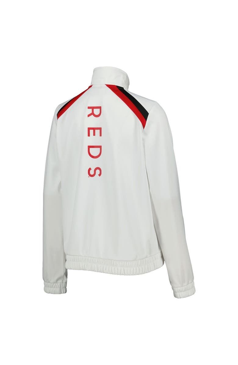 G-III 4HER BY CARL BANKS Women's G-III 4Her by Carl Banks White Cincinnati Reds Red Flag Full-Zip Track Jacket, Alternate, color, White