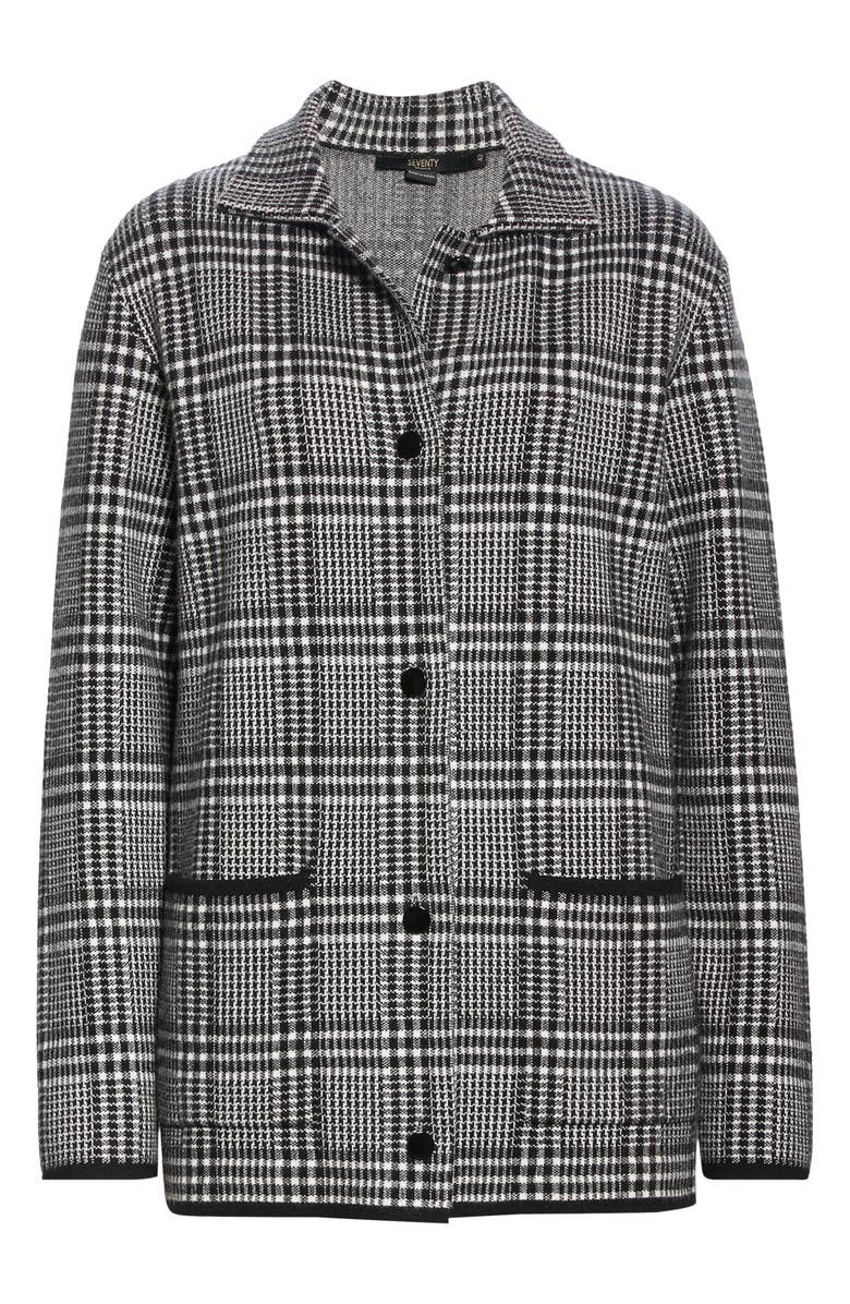 SEVENTY VENEZIA Plaid Sweater Jacket, Alternate, color, 