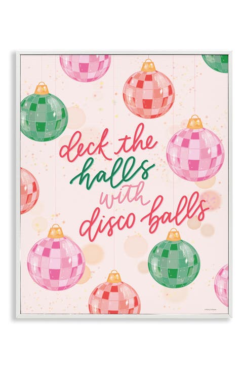 Deck The Halls Framed Canvas Wall Art