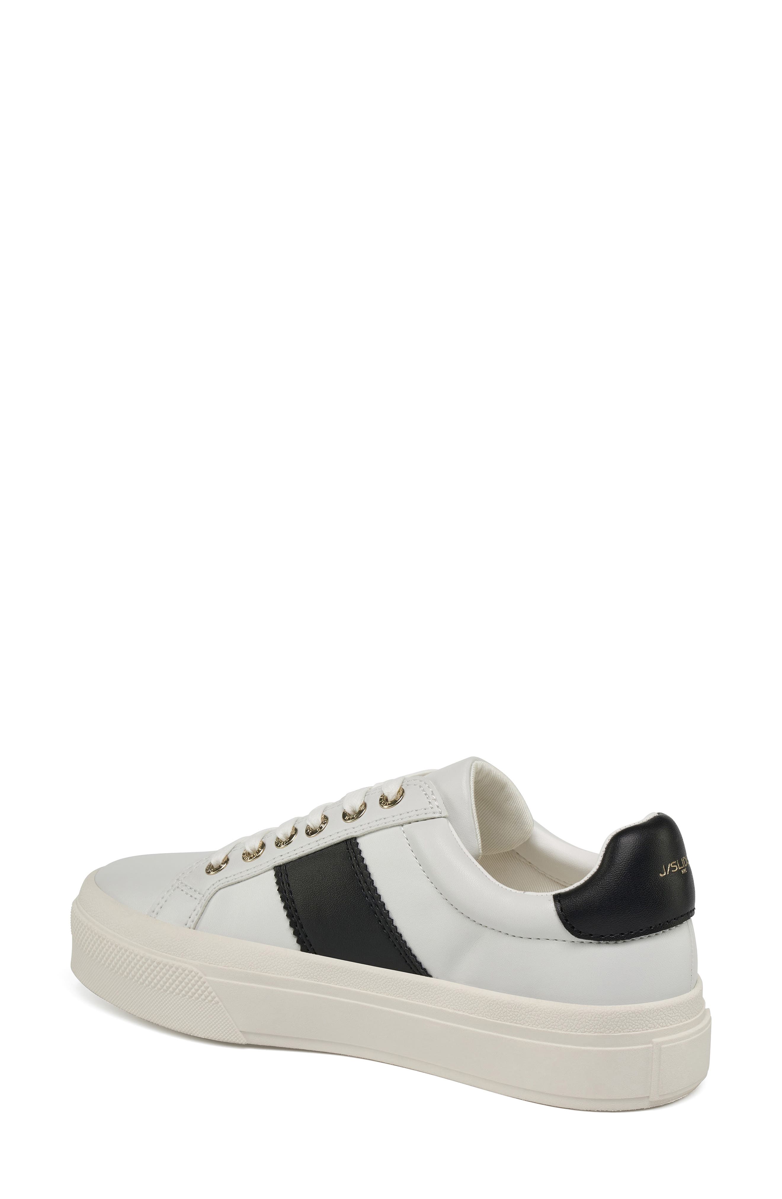 JSlides Gilda Platform Sneaker, Alternate, color, White/Black