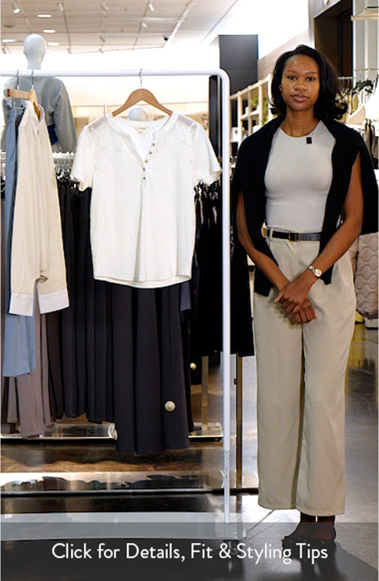 Cutwork Henley Top, sales video thumbnail