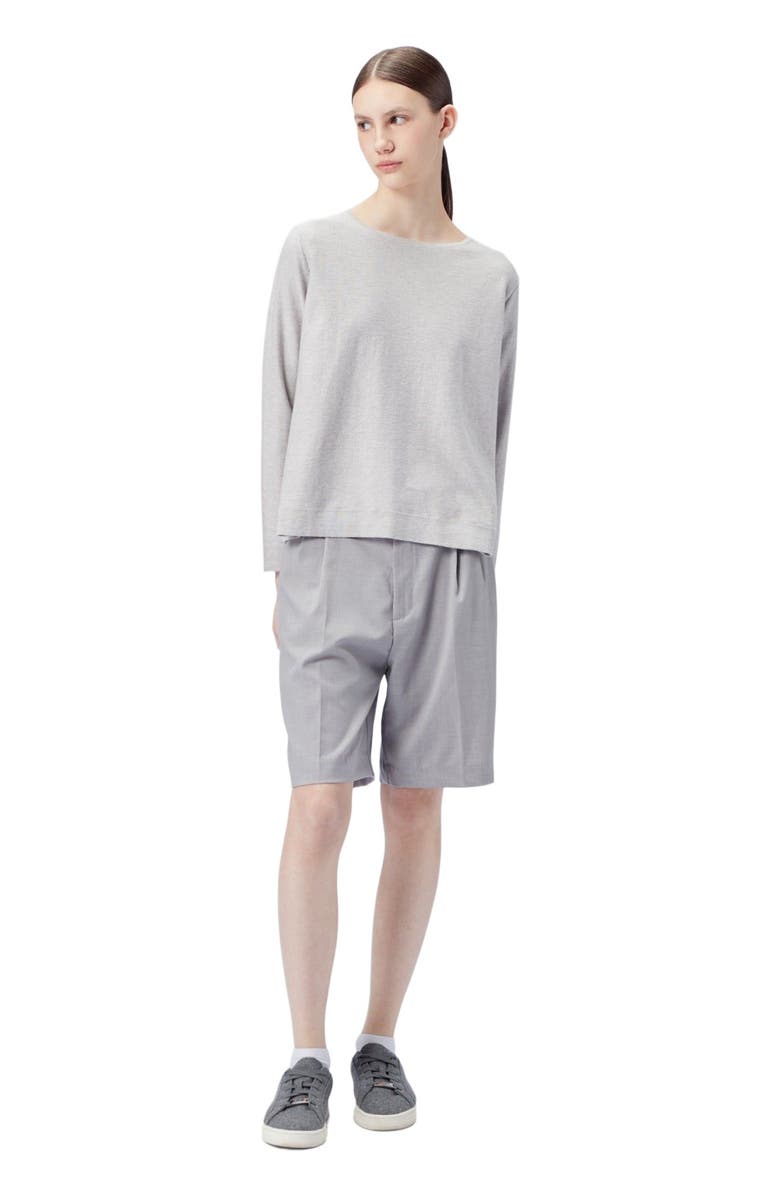 GOBI Mongolian Cashmere Boatneck Cotton Silk Cashmere Blend Sweater, Alternate, color, Wind Chime