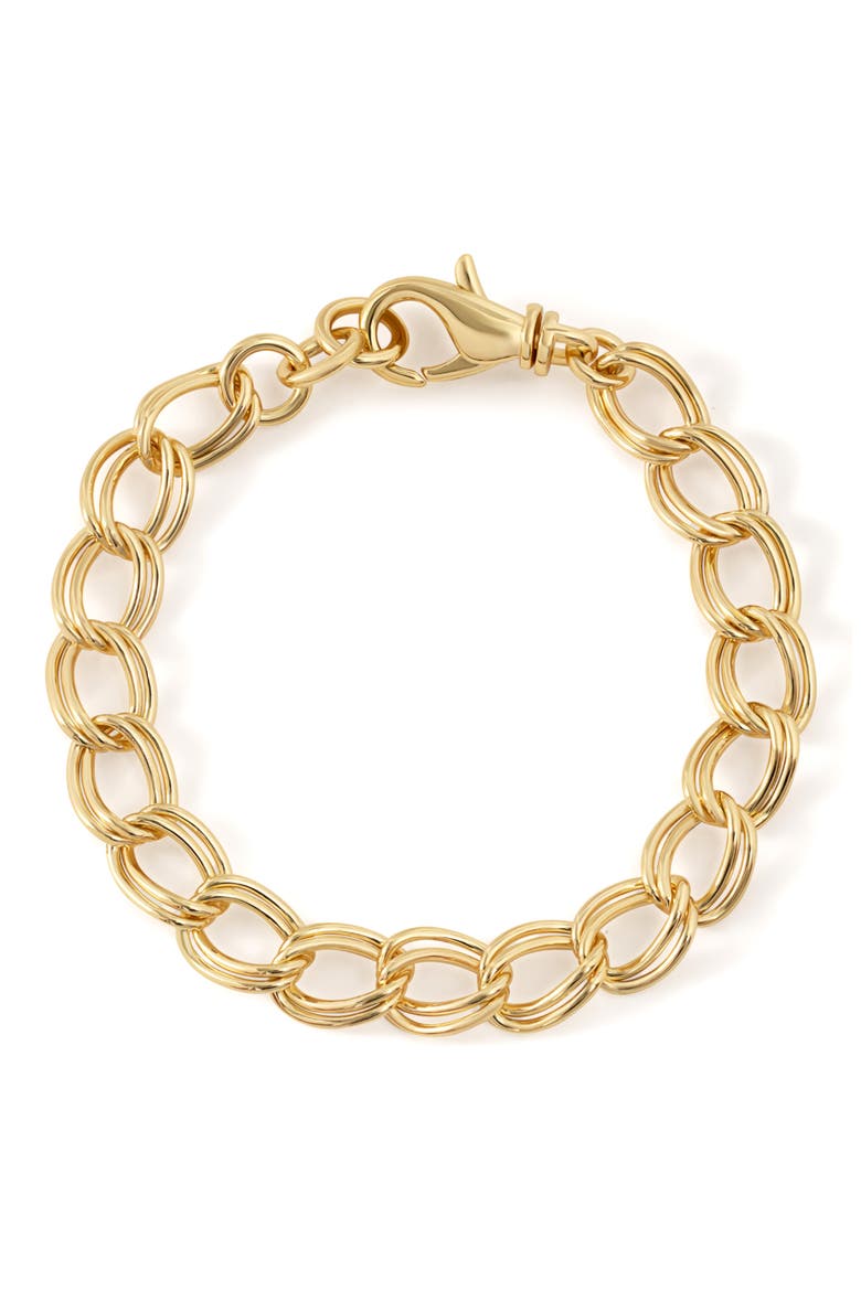 Remi 14k-Gold Plate Chain Bracelet, Main, color, GOLD