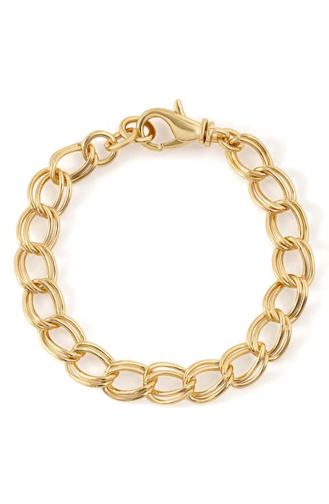 Remi 14k-Gold Plate Chain Bracelet