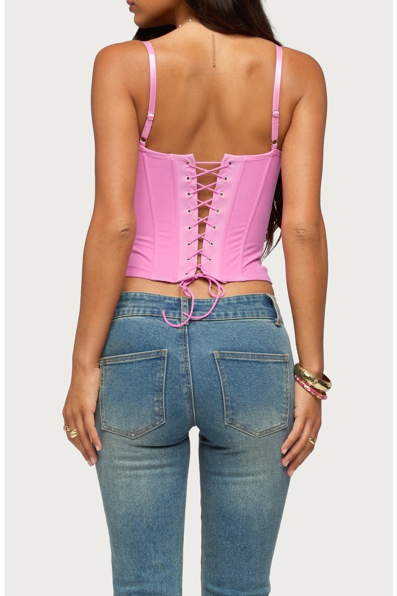 Inka Sequin Beaded Floral Underwire Top, Alternate, color, PINK