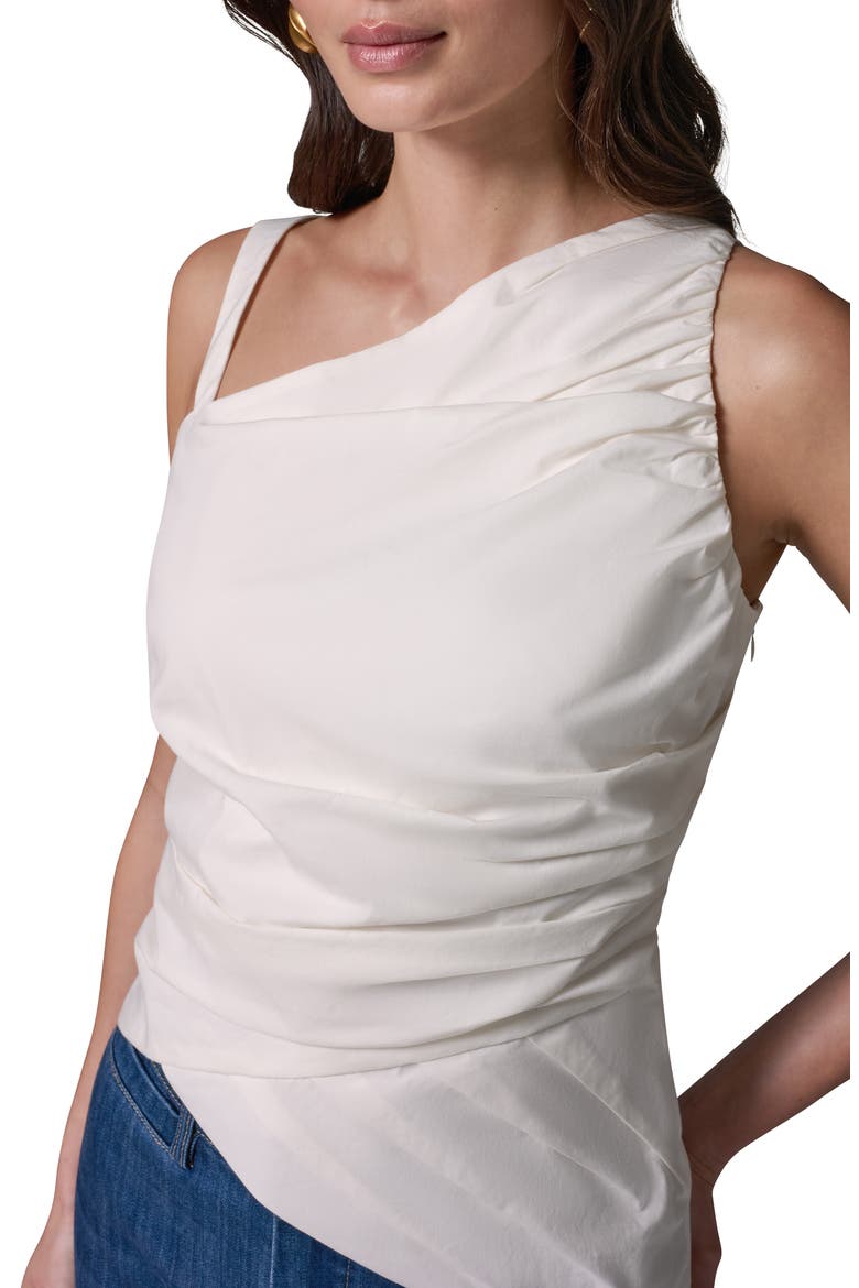 Stretch Poplin Top, Alternate, color, CREAM