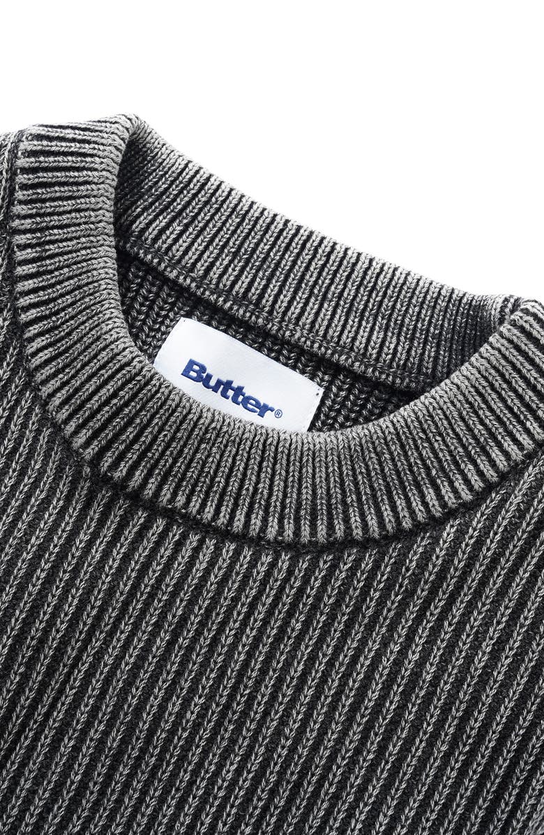 Butter Goods Bleach Knit Rib Sweater, Alternate, color, 