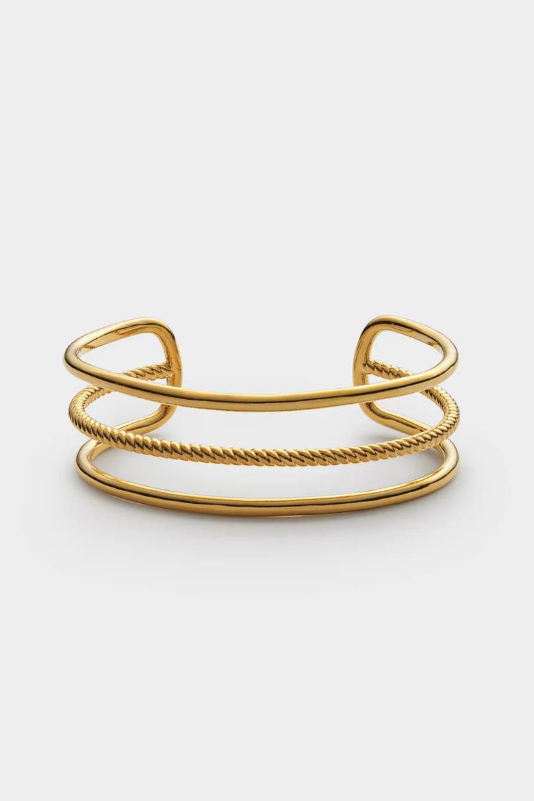 Laia Waterproof Gold Bangle, Main, color, Gold