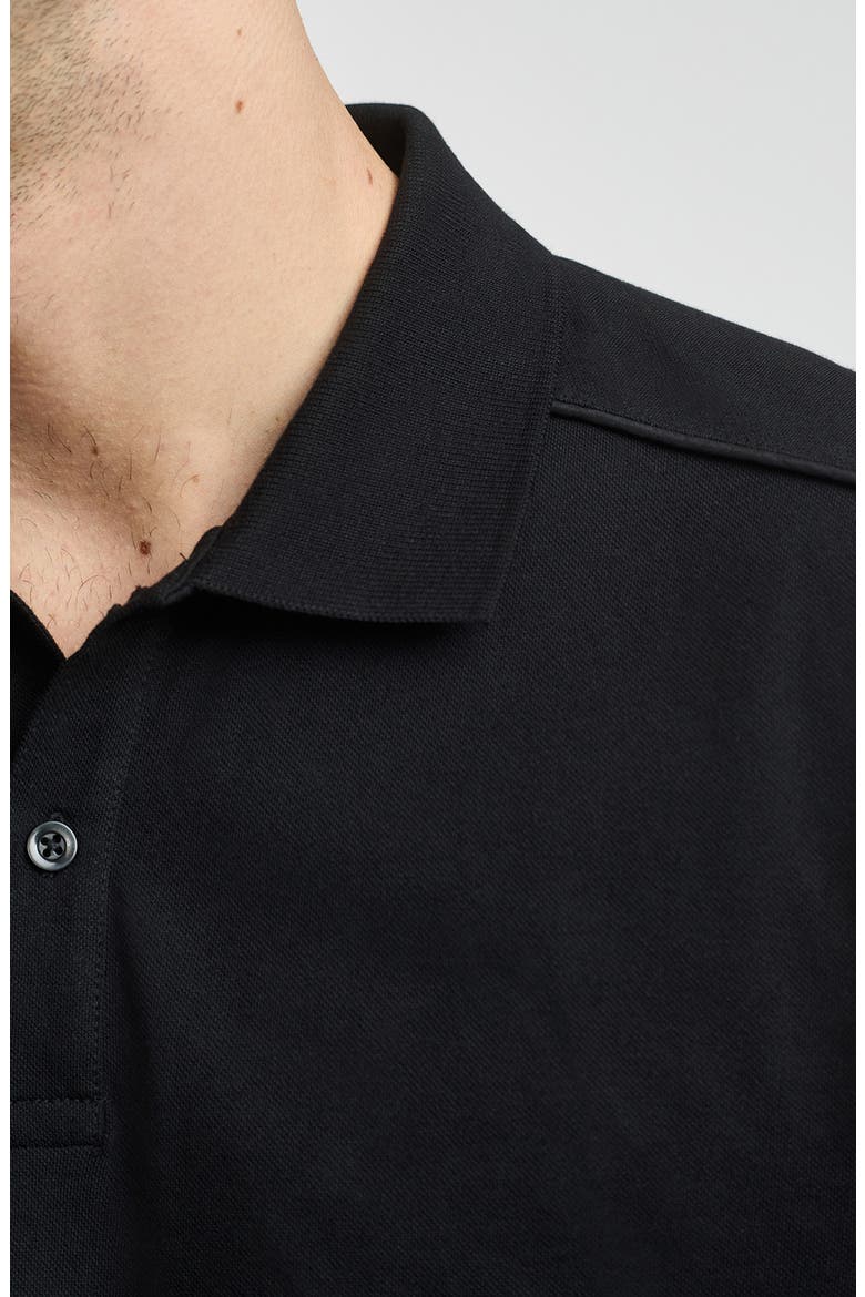 Regular Fit Stretch Cotton Polo, Alternate, color, BLACK