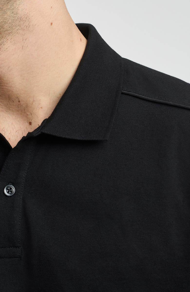 Mavi Jeans Regular Fit Stretch Cotton Polo, Alternate, color, Black