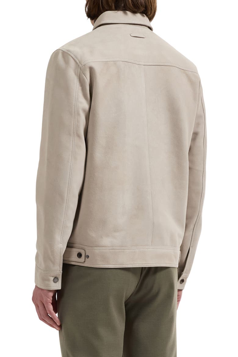Suede Bomber Jacket, Alternate, color, SAND