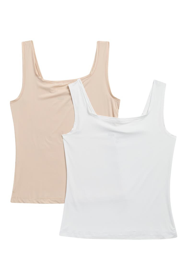 Ultimate 2-Pack Tanks, Main, color, WHITE -BEIGE SMOKE